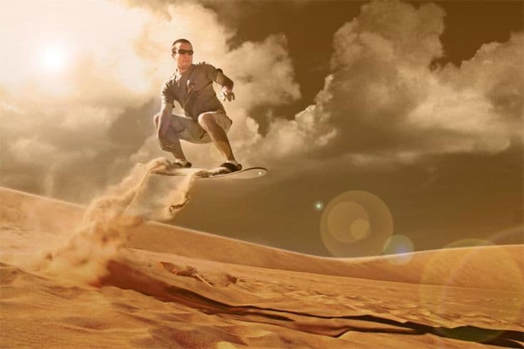 Best dunes for sandboarding in Dubai desert