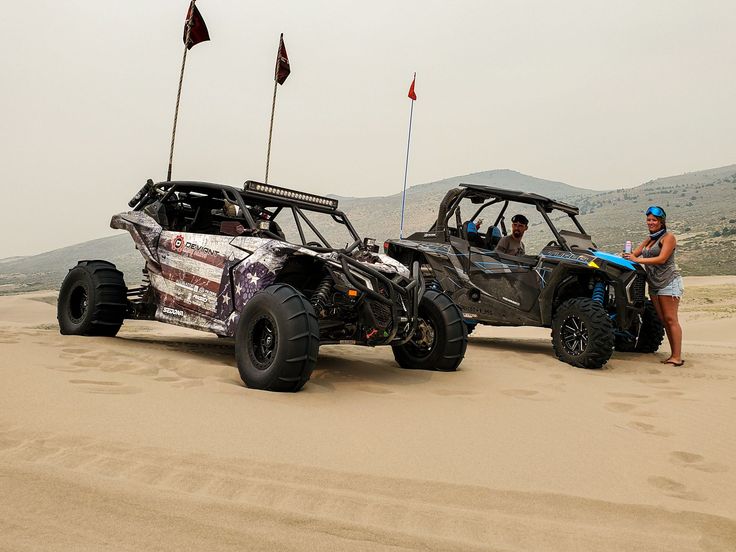 Close-up of quad bike handlebars during a Dubai rental