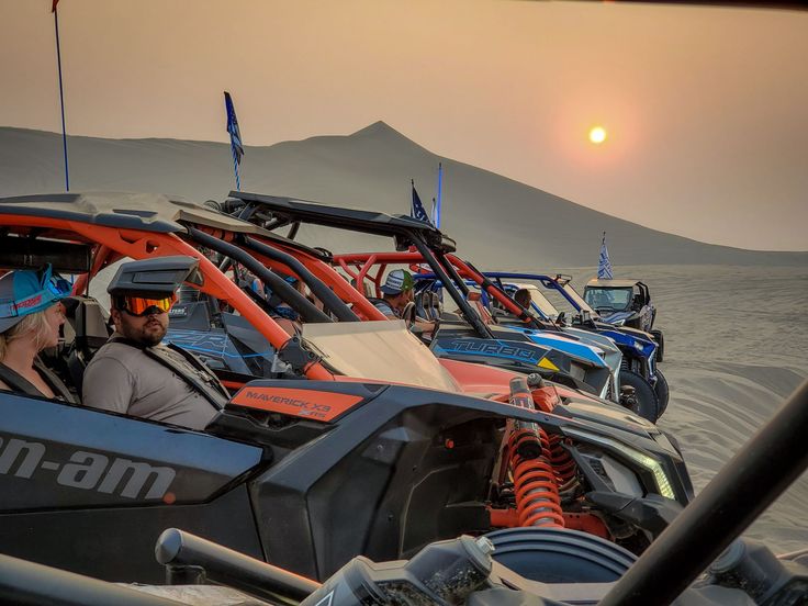 Safety briefing for a Dubai quad bike desert adventure