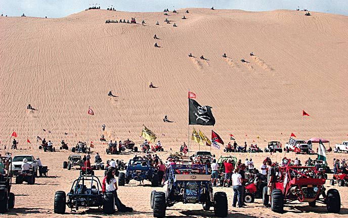 Scenic desert view during a Dubai quad bike tour