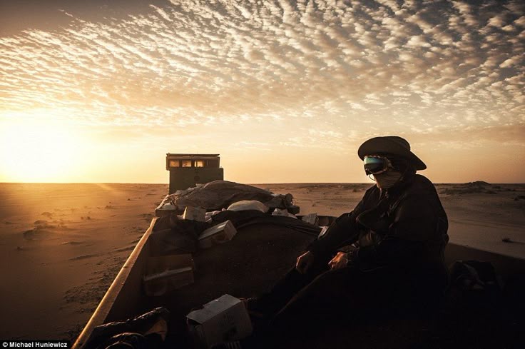 Traditional Bedouin desert camp with sandboards in Dubai